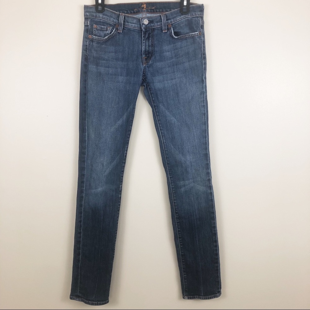 7 For All Mankind Skinny Jeans - Size 28 - Picture 1 of 8